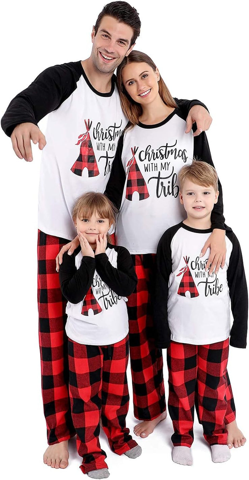 Matching Christmas Pajamas for Family, Cute Vacation Pjs Sets for Couples/Women/Men, Xmas 2 Piece Jammies Sleepwear